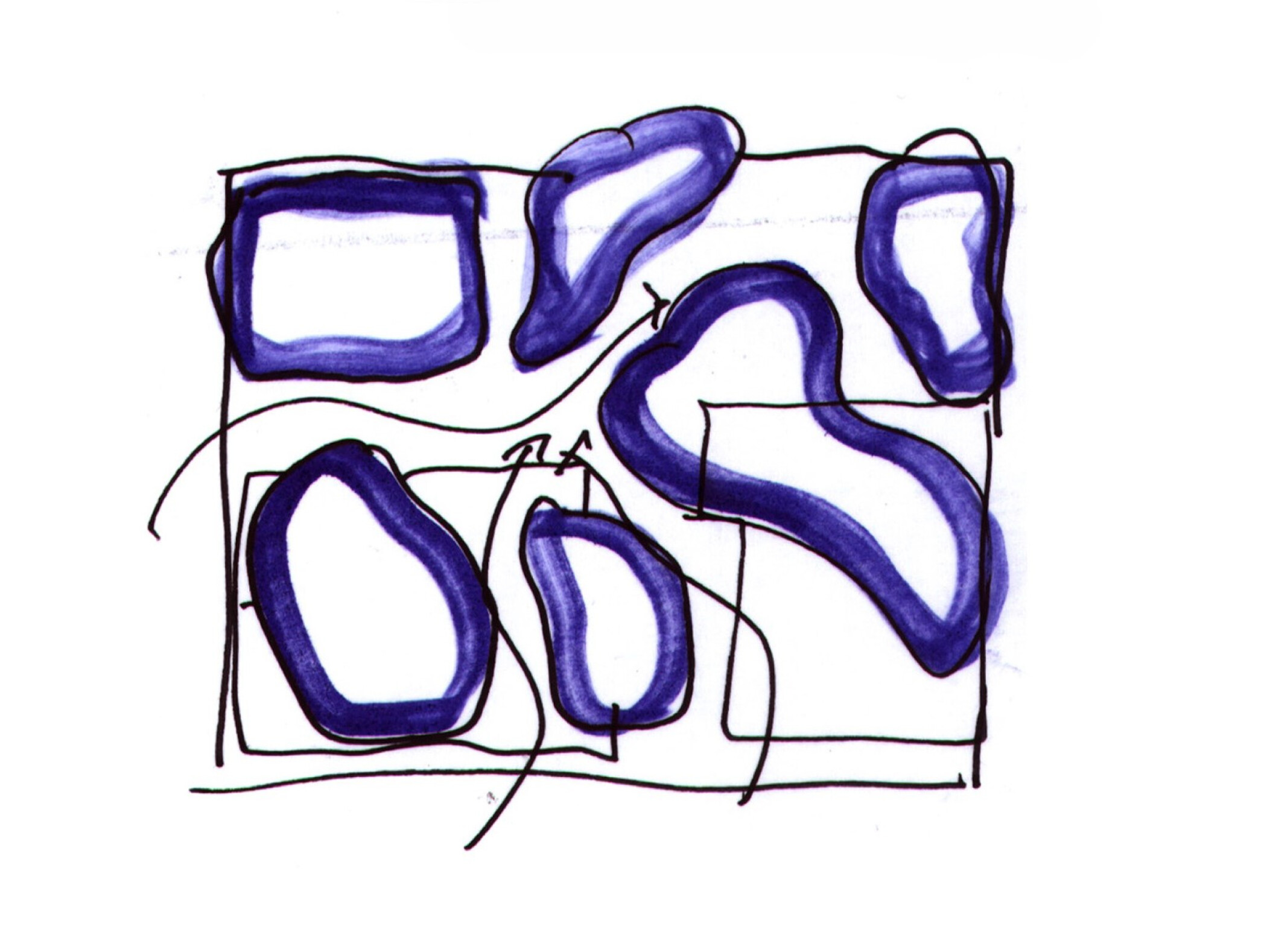 Project by Behnisch Architekturbuero, Ozeaneum. Short concept sketch.